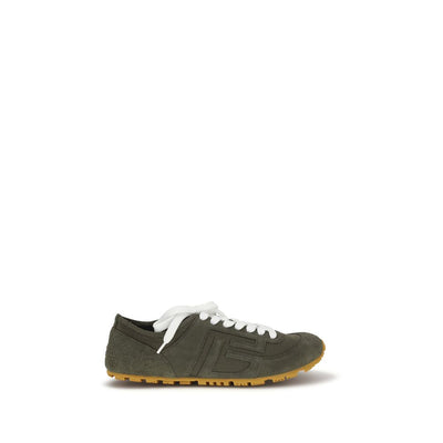 Baskets athlétiques Balmain bicolores en cuir de veau Bos Taurus