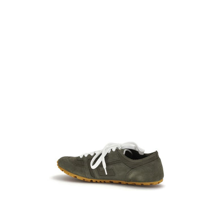 Balmain Bicolor Calf Leather Athletic Sneakers