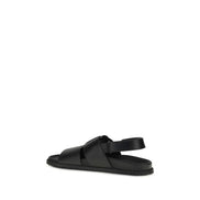 Dolce & Gabbana Sandali bassi in pelle di vitello neri Bos Taurus