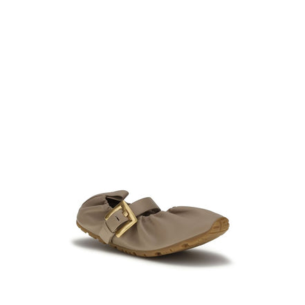 Ballerine Balmain beige in pelle di vitello Bos Taurus