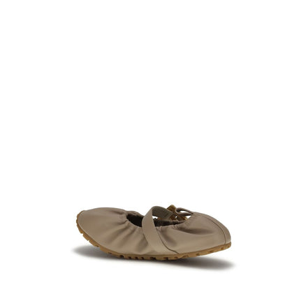 Ballerine Balmain beige in pelle di vitello Bos Taurus