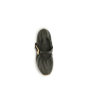Balmain Bicolor Lamb Ballet Flats