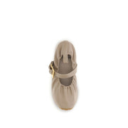 Ballerine Balmain beige in pelle di vitello Bos Taurus
