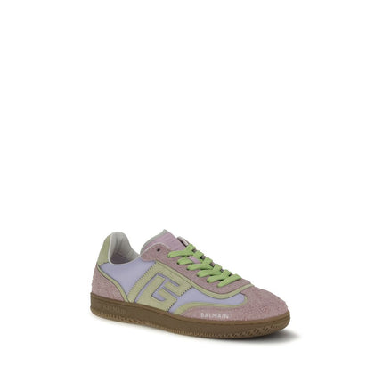 Balmain Multicolor Calf Leather Athletic Sneakers