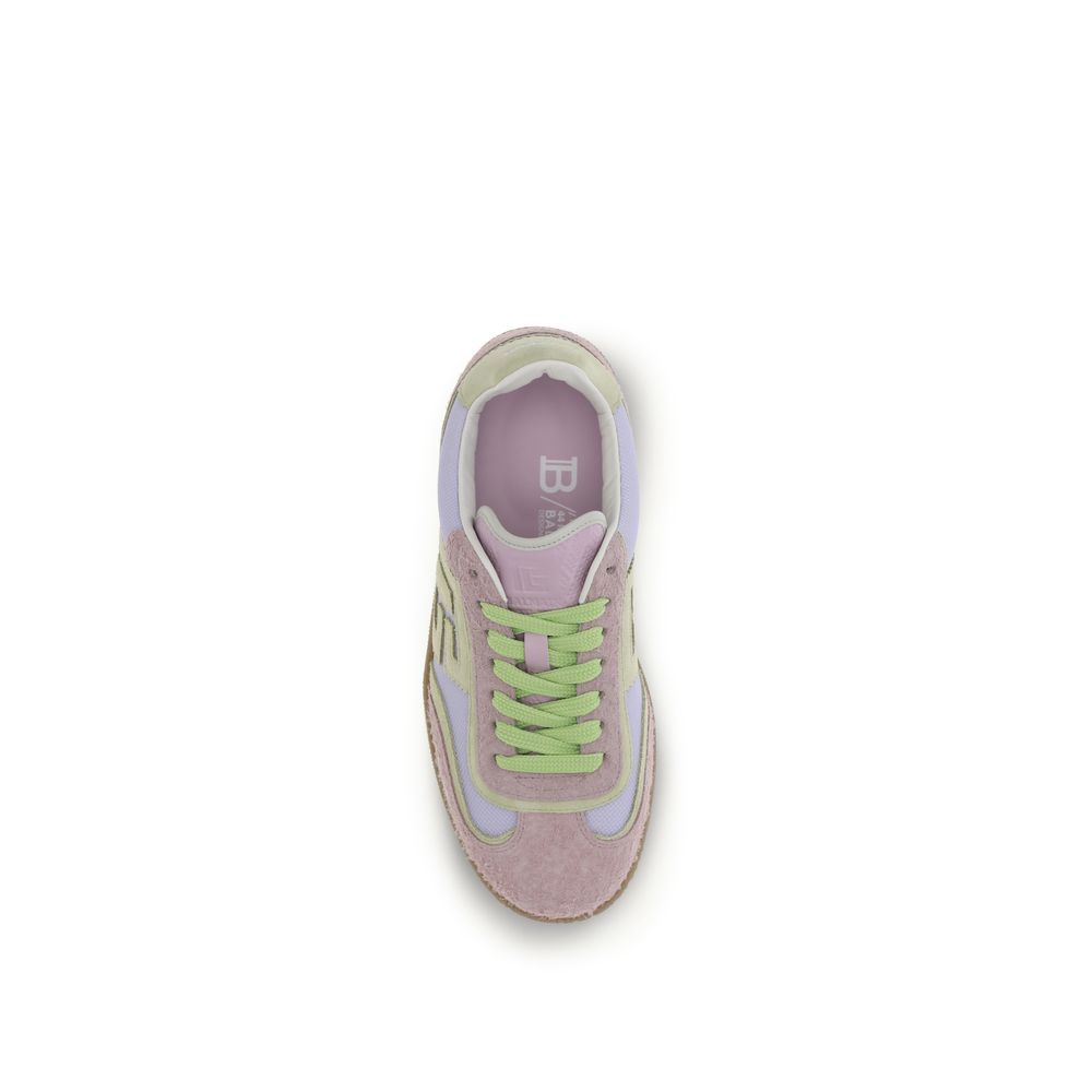 Balmain Sneakers Athletic Multicolor in Pelle di Vitello Bos Taurus