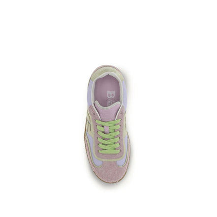 Balmain Sneakers Athletic Multicolor in Pelle di Vitello Bos Taurus