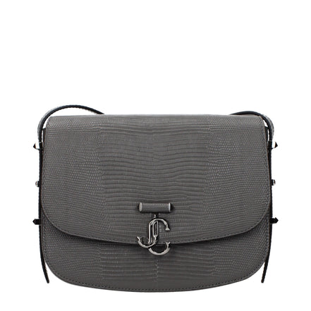Jimmy Choo Grey Leather Crossbody Bag