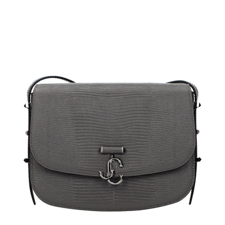 Jimmy Choo Grey Leather Crossbody Bag
