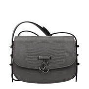 Jimmy Choo Grey Leather Shoulder Bag