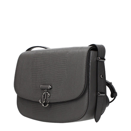 Jimmy Choo Grey Leather Crossbody Bag