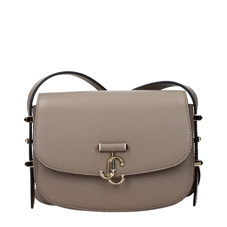 Jimmy Choo Grey Leather Crossbody Bag