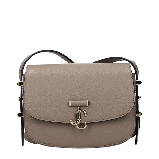 Jimmy Choo Grey Leather Crossbody Bag