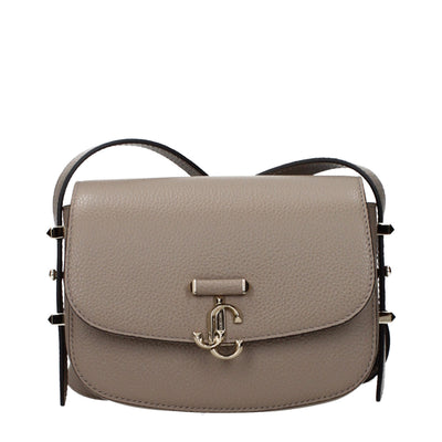 Jimmy Choo Grey Leather Crossbody Bag