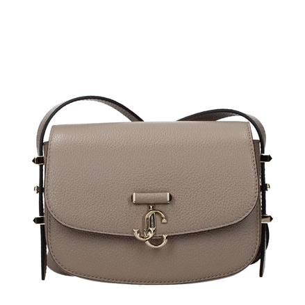 Jimmy Choo Grey Leather Crossbody Bag