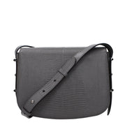 Jimmy Choo Grey Leather Crossbody Bag