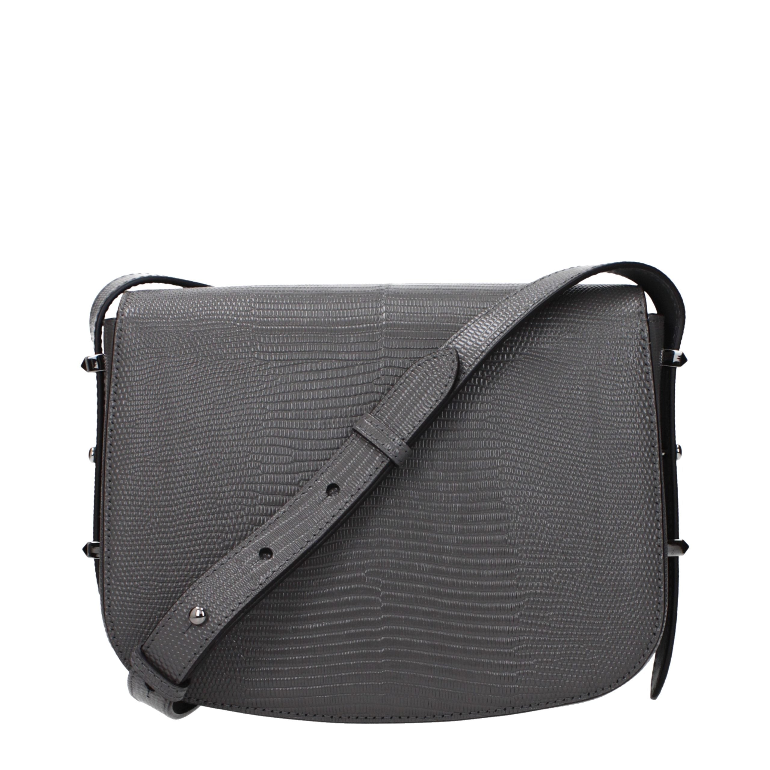Jimmy Choo Grey Leather Crossbody Bag