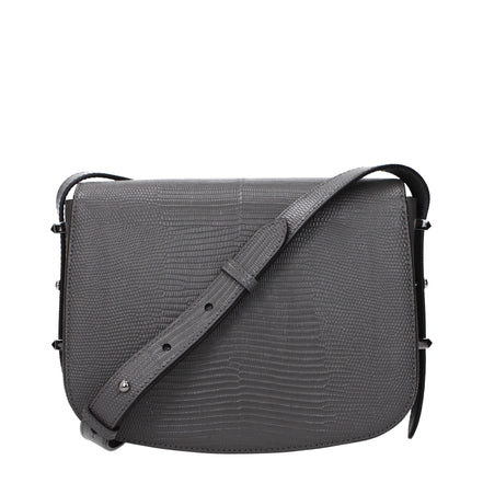 Jimmy Choo Grey Leather Crossbody Bag