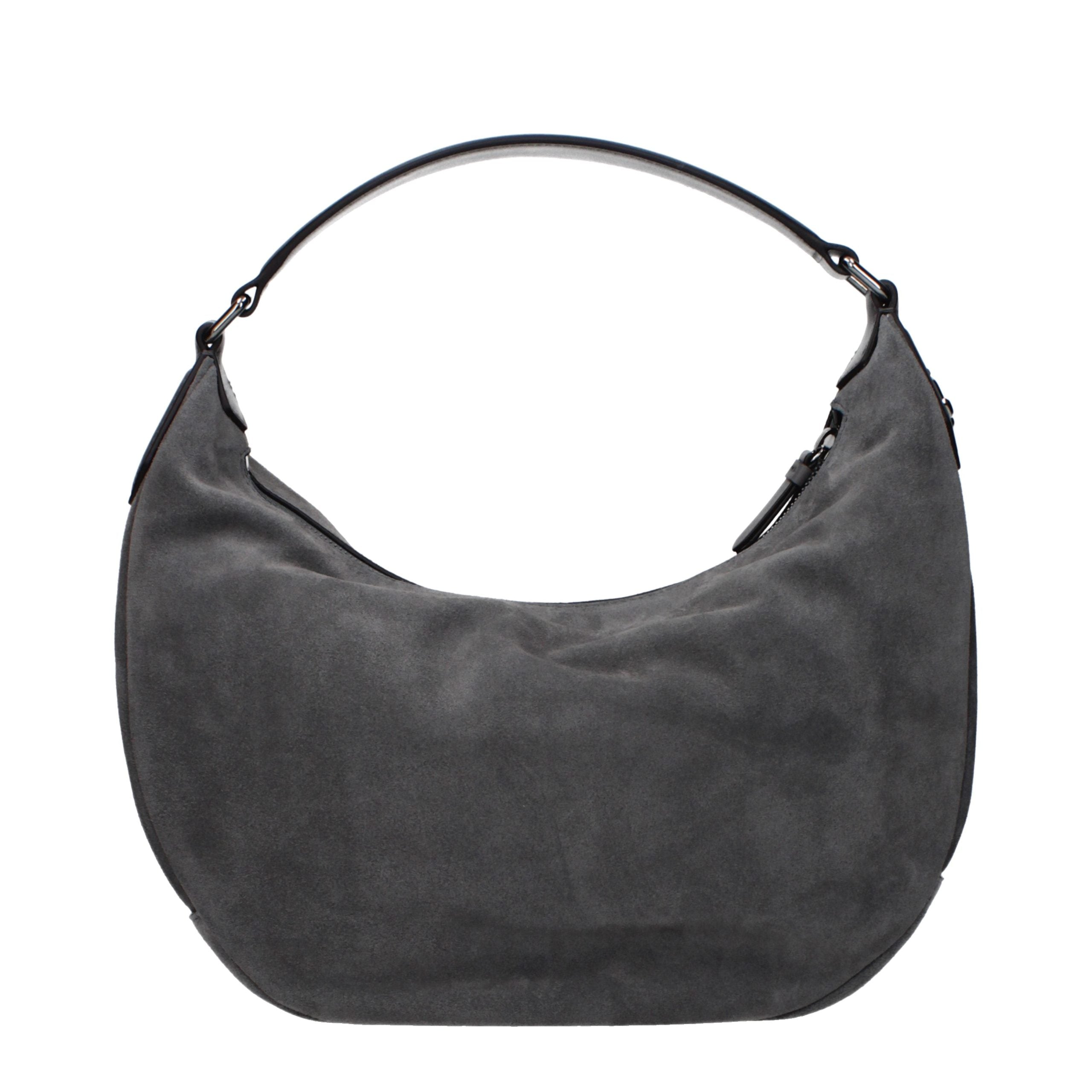 Jimmy Choo Grey Leather Shoulder Bag