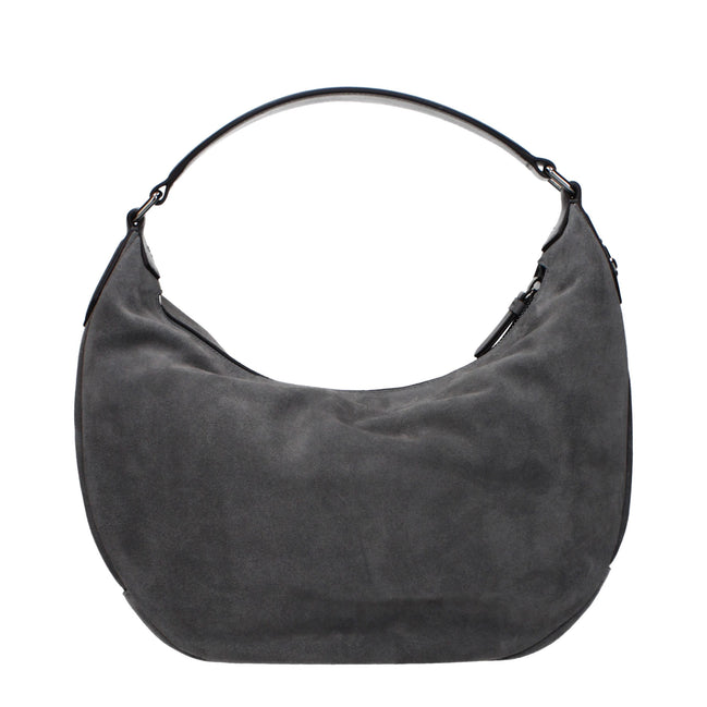 Jimmy Choo Grey Leather Shoulder Bag