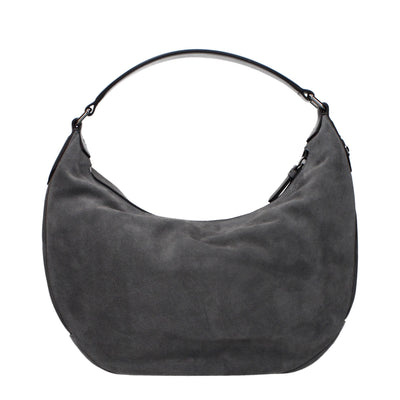 Jimmy Choo Grey Leather Shoulder Bag