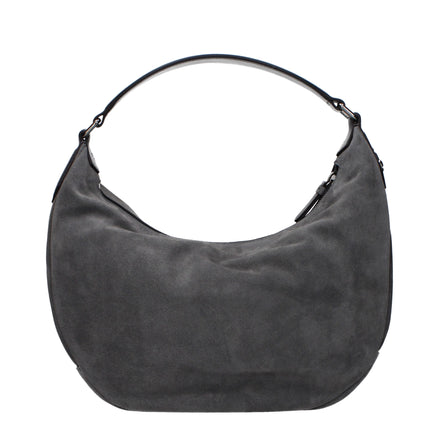 Jimmy Choo Grey Leather Shoulder Bag