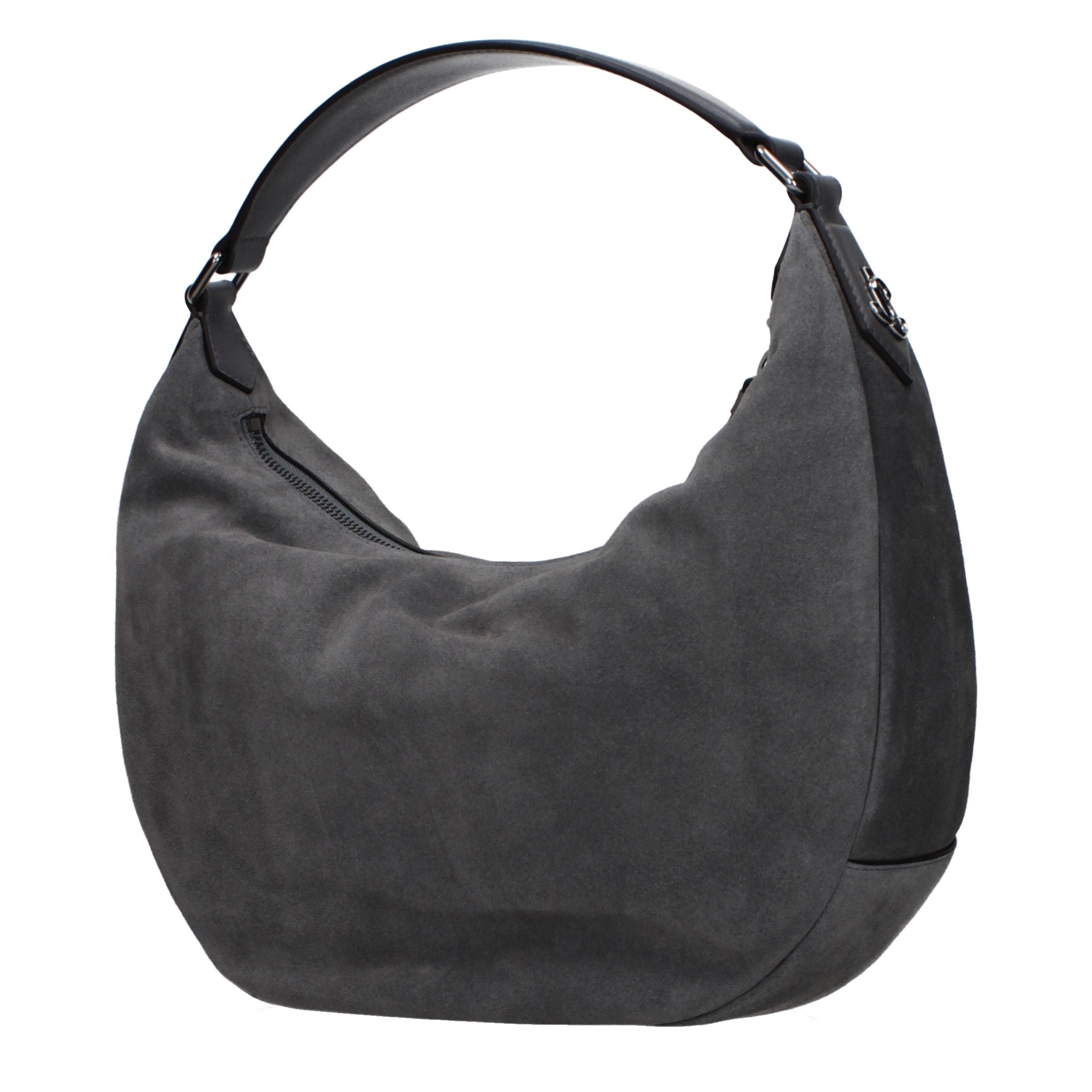 Jimmy Choo Grey Leather Shoulder Bag