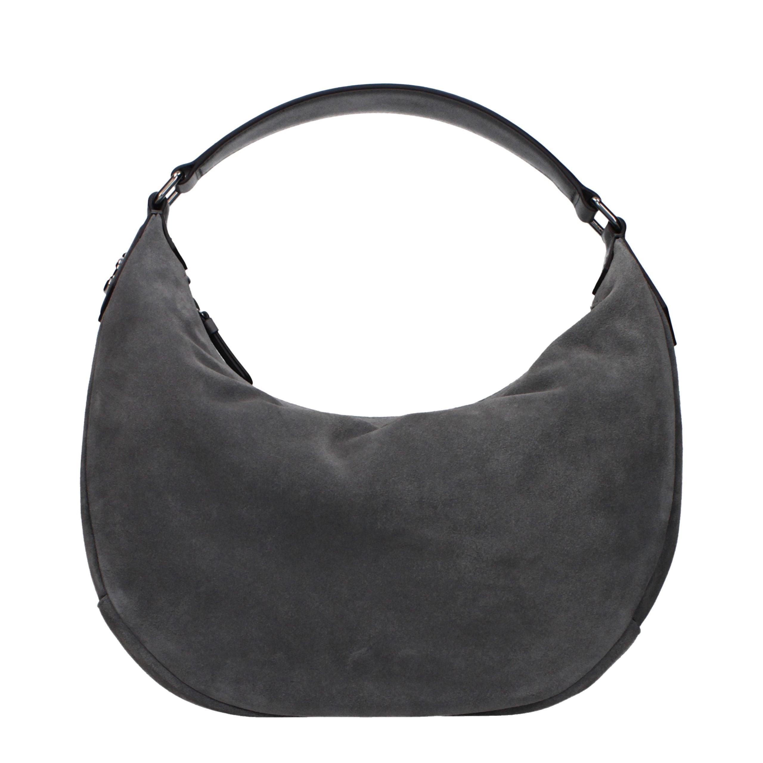 Jimmy Choo Grey Leather Shoulder Bag