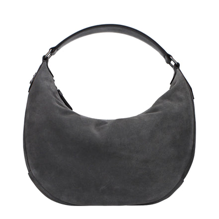 Jimmy Choo Grey Leather Shoulder Bag