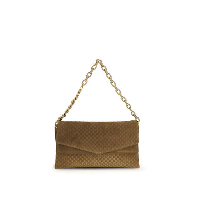 Gucci Brown Suede Leather Handbag