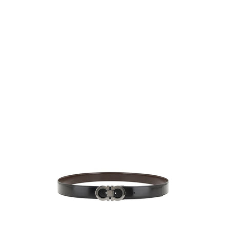 Ferragamo Black Calf Leather Belt