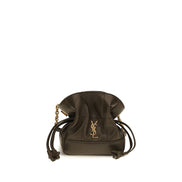 Pochette Saint Laurent bicolore en agneau Ovis Aries Aries