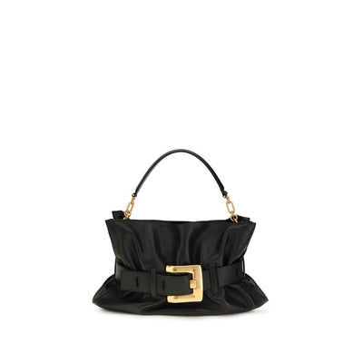 Balmain Black Calf Leather Shoulder Bag