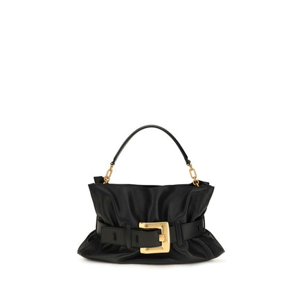 Sac à bandoulière Balmain en cuir de veau noir Bos Taurus