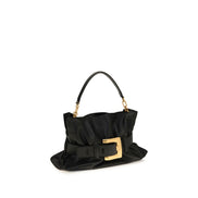 Sac à bandoulière Balmain en cuir de veau noir Bos Taurus
