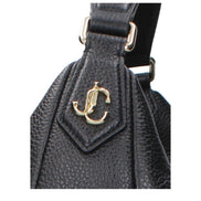 Jimmy Choo Black Leather Shoulder Bag