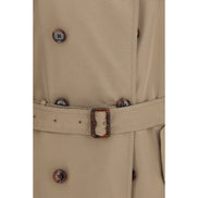 Burberry Brown Silk Trench Coat