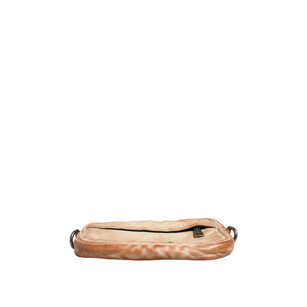Dolce & Gabbana Beige Vintage Leather Logo Shoulder Bag