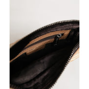 Dolce & Gabbana Beige Vintage Leather Logo Shoulder Bag