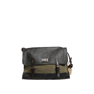 Dolce & Gabbana Military Green Two Tone Messenger Men's Shoulder Bag