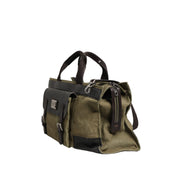 Dolce & Gabbana Military Green Two Tone Tote Duffel Shoulder Bag