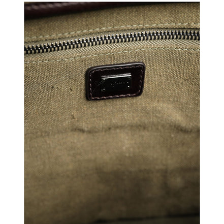 Dolce & Gabbana Military Green Two Tone Tote Duffel Shoulder Bag