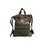 Dolce & Gabbana Military Green Patchwork Backpack