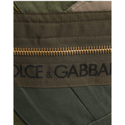 Dolce & Gabbana Military Green Patchwork Backpack