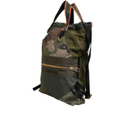 Dolce & Gabbana Military Green Patchwork Backpack