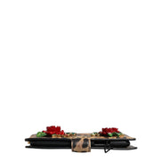 Dolce & Gabbana Flip Cover Brown Leopard Crystal iPhone X - XS Case