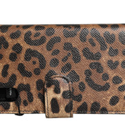 Dolce & Gabbana Flip Cover Brown Leopard Crystal iPhone X - XS Case