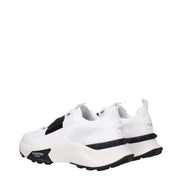 Valentino Garavani White Fabric Athletic Sneakers