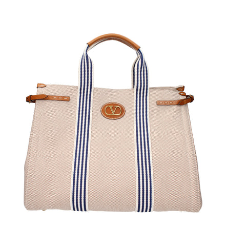 Valentino Garavani Beige Fabric Handbag