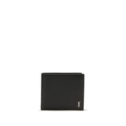 Saint Laurent Black Calf Leather Wallet