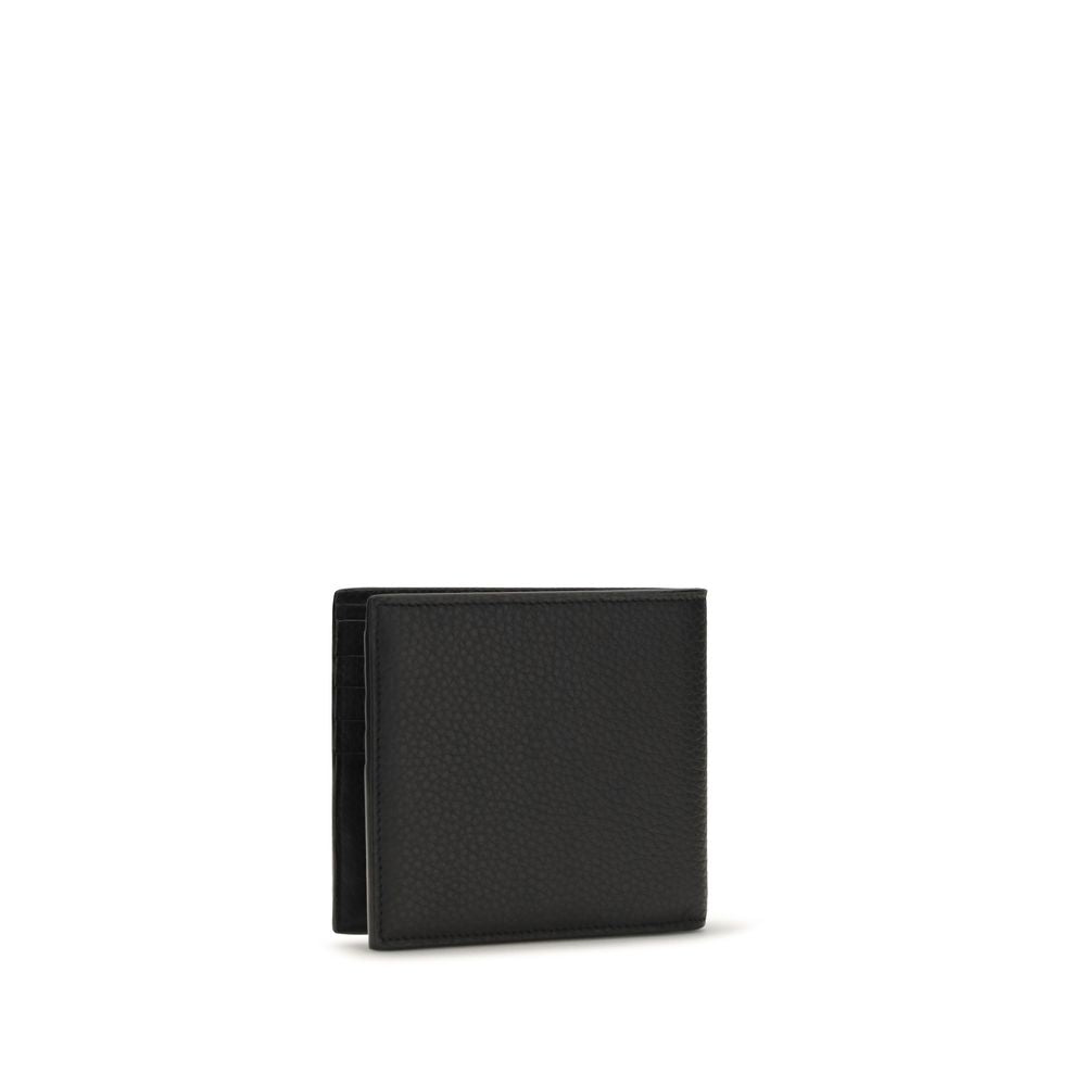 Saint Laurent Black Calf Leather Wallet